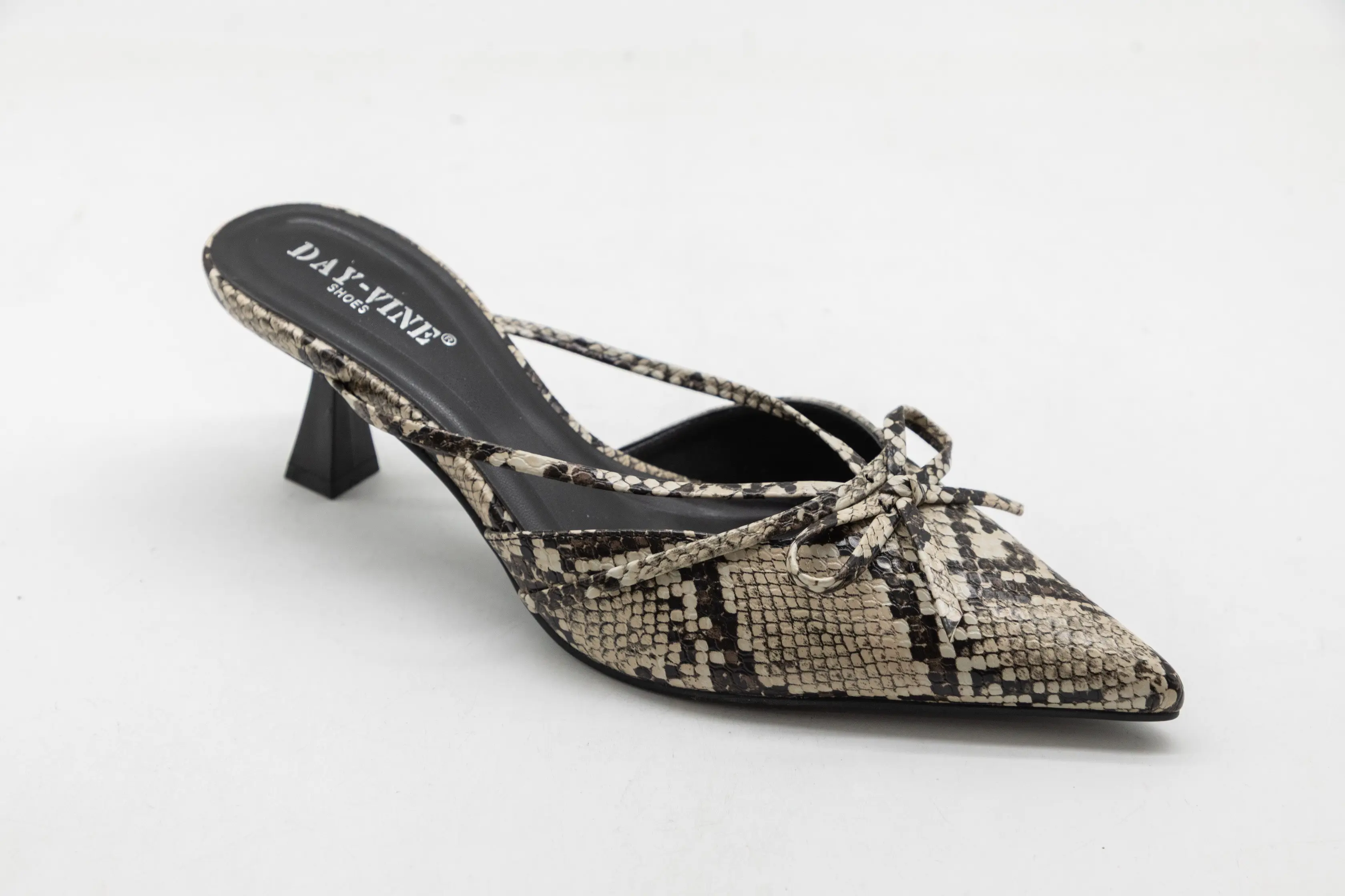 Custom Animal Print Upper Lace Office Ladies Heels – OEM & ODM Supplier