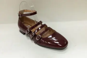 Custom Patent PU Girls Ballerina Shoes with Multi-Buckle Straps and Low Heel