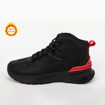 OEM ODM Fashion High Top All Black Men Hiking Shoes