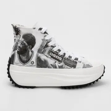 High Top Ladies Canvas Shoes with Trendy Prints