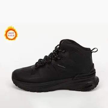Custom High Top All Black Men Hiking Shoes