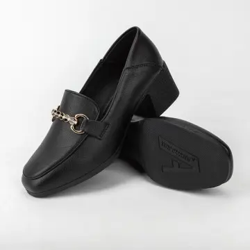 Heeled Alligator Imitation Leather Upper Ladies Office Shoes